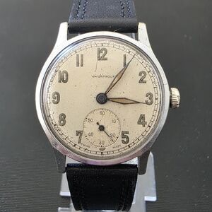 Swiss Military Trench 15J Watch W/ Private Engraving Soldier Name Runs
